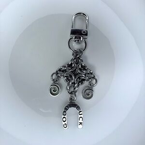 Silver “Good Luck” Keychain